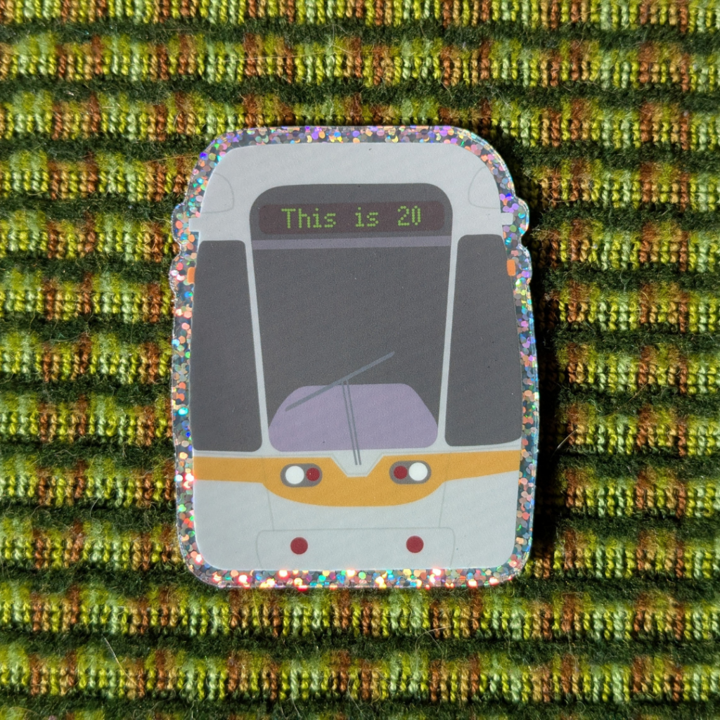 Dublin LUAS Tram 20th Anniversary Sticker - Tram and Light Rail | Pre-booked Seat