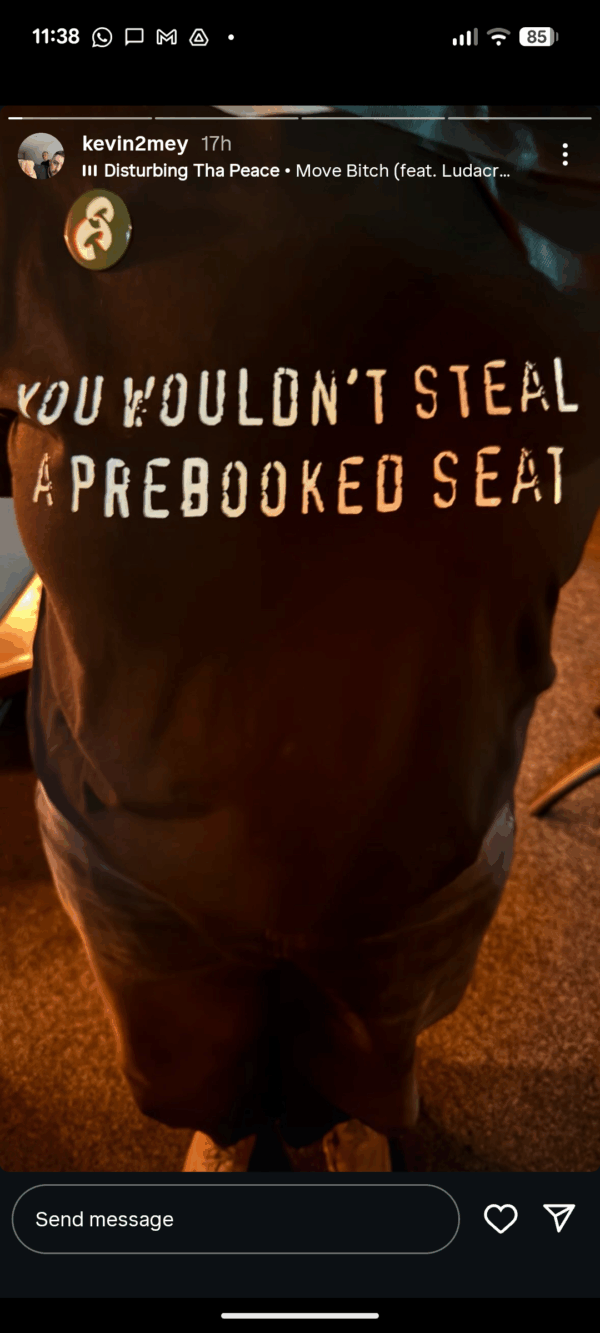 Prebooked Seat Unisex T-Shirt - Pre-Order - Image 3